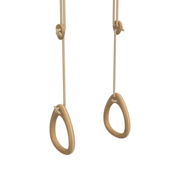 Indoor Gymnastic Rings Lillagunga Oak Beige 2.0 - 2.8 m (N)