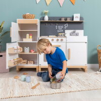 Musterkind Wooden Play Fridge Refrigerator Ficus Natural/ White