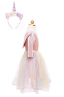 Great Pretenders Kostümkleid Einhorn Unicorn  Prinzessin mit Flügel und Haarreif 5 - 6 Jahre