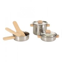 Egmont Toys Cookware Pot Set with Wooden Handles
