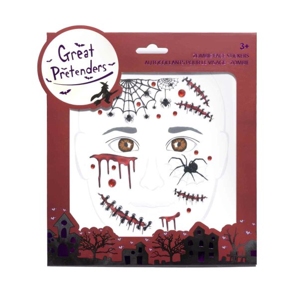 Great Pretenders Face Stickers Gesichtsstickers Zombie