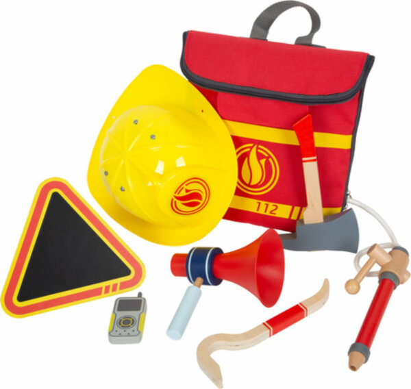 Small Foot Educational Toy Fire Brigade Rucksack with Accessories