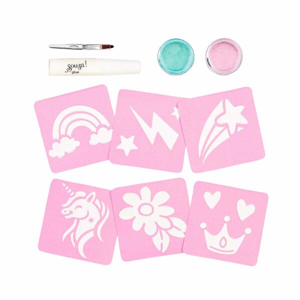 Souza Glitter Tattoo Set Unicorn