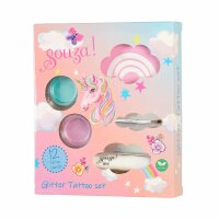 Souza Glitzer Tattoo Set Einhorn