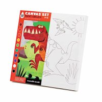 Crocodile Creek Canvas Art Set with Paint Dinosaur